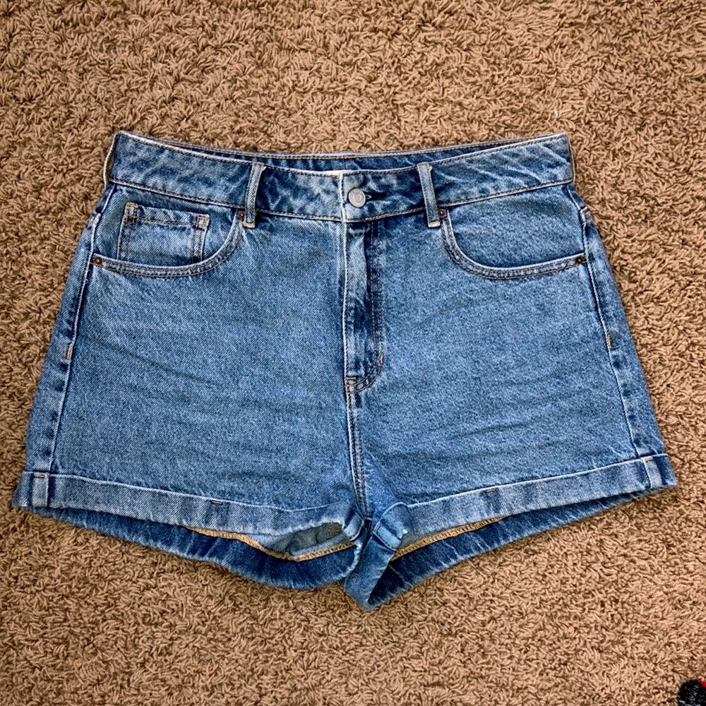 PacSun Blue Denim Mom Shorts